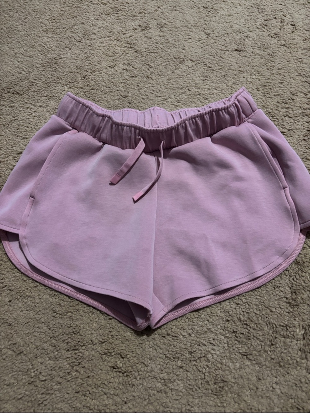all in motion Pastel Pink Elastic-Waist Drawstring Girls' Shorts